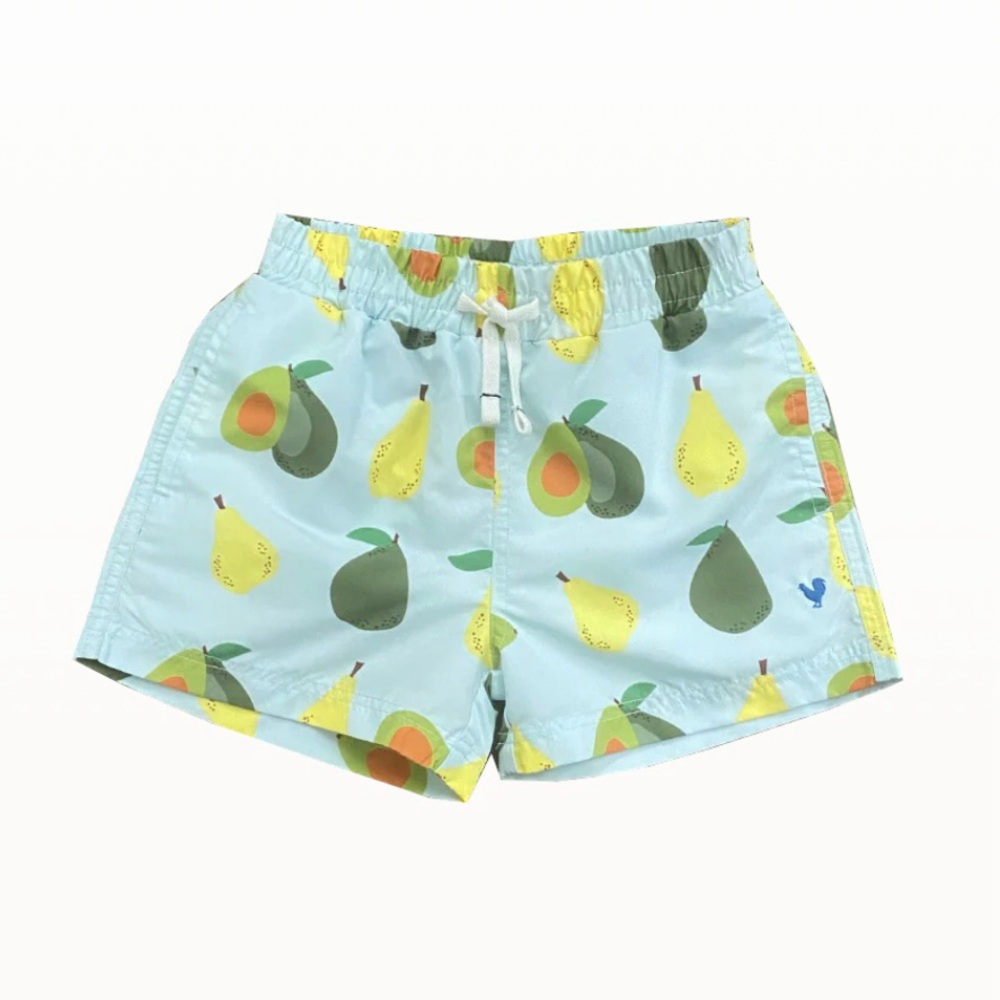 Blue Rooster Avocados & Pears Boys Swim Trunk Size 4ay